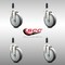 Service Caster 5 Inch 316SS Thermoplastic Rubber Swivel 7/8 Inch Expanding Stem Caster Set SCC-SS316EX20S514-TPRB-78-4 - alternate 4